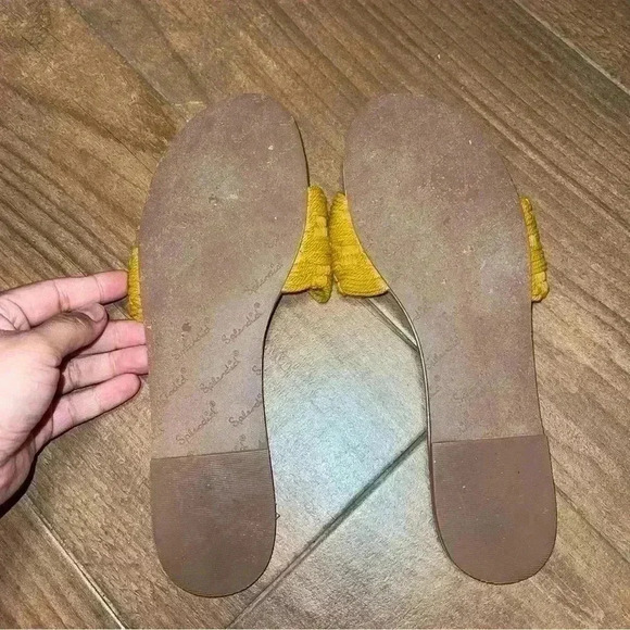 Splendid® Marilyn Yellow Womens Sandal sandal Sz 9 1/2 - Picture 6 of 6